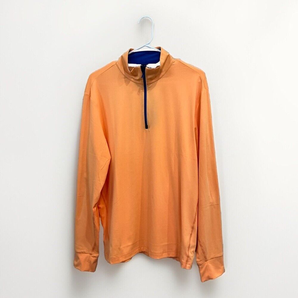 NWT Polo Golf Ralph Lauren Orange 1/4 Zip Performance Pullover Shirt Men’s M